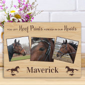 Personalisiertes Foto Collage Horse Memorial Fotoplatte