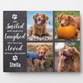 Personalisiertes Foto Collage Keepake Pet Memorial Fotoplatte (Vorderseite)