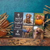 Personalisiertes Foto Collage Keepake Pet Memorial Fotoplatte (Seite)