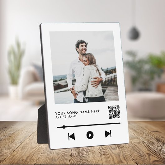 Personalisiertes Foto Couple Liebe Song Fotoplatte