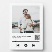 Personalisiertes Foto Couple Liebe Song Fotoplatte (Vorderseite)