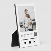 Personalisiertes Foto Couple Liebe Song Fotoplatte (Seite)