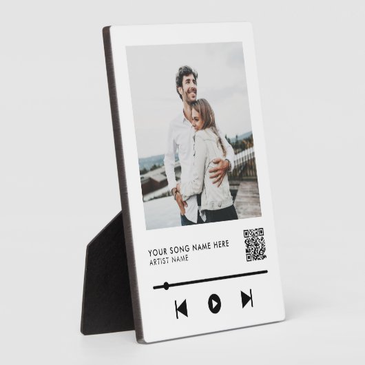 Personalisiertes Foto Couple Liebe Song Fotoplatte (Seite)