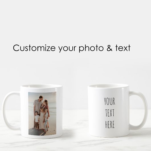 Personalisiertes Foto-Cup-benutzerdefiniertes Text Kaffeetasse