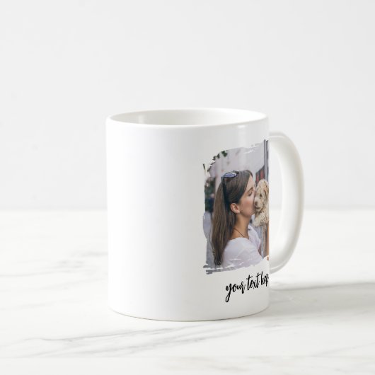 Personalisiertes Foto-Cup-benutzerdefiniertes Text Kaffeetasse (VorderseiteRechts)