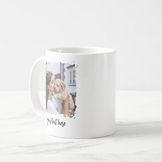 Personalisiertes Foto-Cup-benutzerdefiniertes Text Kaffeetasse (Vorderseite Links)