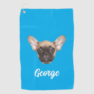 Personalisiertes Foto Custom Pet Hunde Katze Gesic Golfhandtuch