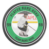 Personalisiertes Foto | Custom Team Ice Eishockey Puck (Vorderseite)