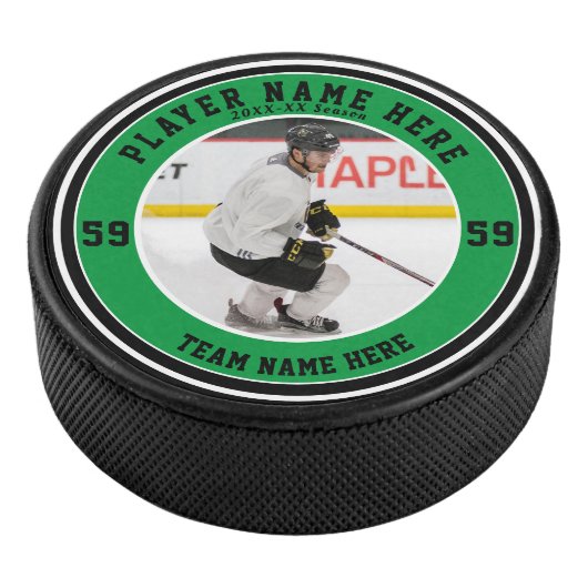Personalisiertes Foto | Custom Team Ice Eishockey Puck (3/4)