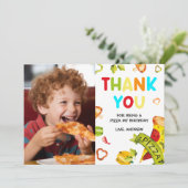 Personalisiertes Foto Danke für die Pizza (Stehend Vorderseite)