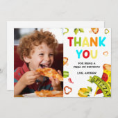 Personalisiertes Foto Danke für die Pizza (Vorne/Hinten)