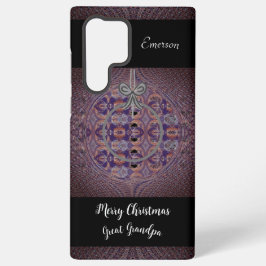 Personalisiertes Foto Date Baby's First Christmas Samsung Galaxy Hülle