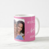 Personalisiertes Foto der besten Tante der Welt Ro Kaffeetasse (VorderseiteRechts)