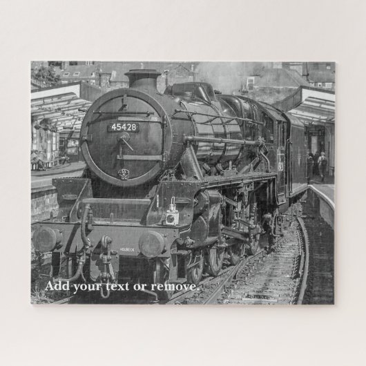 Personalisiertes Foto der englischen Dampfbahn, Puzzle (Horizontal)