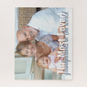 Personalisiertes Foto der liebsten Großeltern Puzzle (Vertikal)