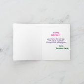 Personalisiertes Foto der Rose Karte (Innenseite)