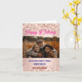 Personalisiertes Foto der Rose Karte (Gelbe Blume)