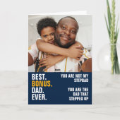 Personalisiertes Foto Der Vater, der hochgekletter Karte (Vorderseite)