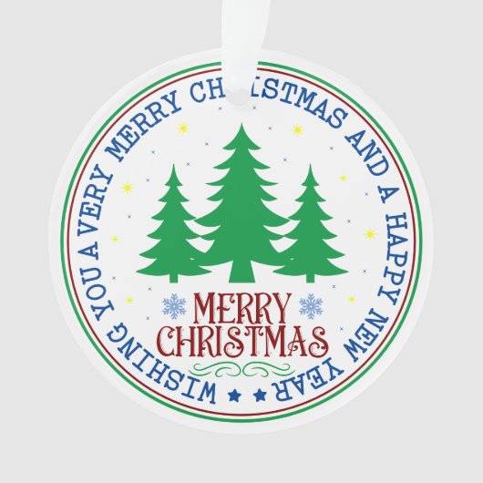 Personalisiertes Foto der Weihnachtsfamilie Ornament (Vorderseite)