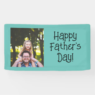 Personalisiertes Foto des glücklichen Vaters Banner