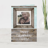 Personalisiertes Foto des glücklichen Vaters Karte (Vorderseite)