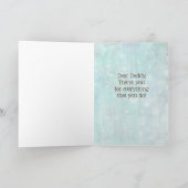 Personalisiertes Foto des glücklichen Vaters Karte (Innenseite)