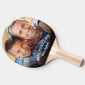 Personalisiertes Foto des glücklichen Vaters Tischtennis Schläger (Seitenansicht)