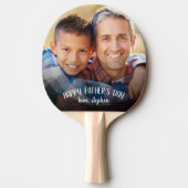 Personalisiertes Foto des glücklichen Vaters Tischtennis Schläger (Vorderseite)
