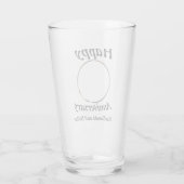 Personalisiertes Foto des Happy Anniversary Glas (Rückseite)
