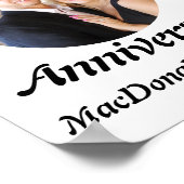 Personalisiertes Foto des Happy Anniversary Poster (Ecke)