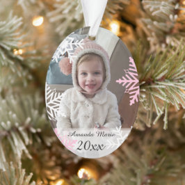 Personalisiertes Foto des Kindes Weihnachtskuchen Ornament
