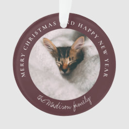 Personalisiertes Foto des klassischen Hahnentrittm Ornament