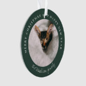 Personalisiertes Foto des klassischen Hahnentrittm Ornament (Vorderseite)