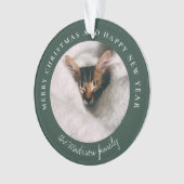 Personalisiertes Foto des klassischen Hahnentrittm Ornament (Vorderseite)