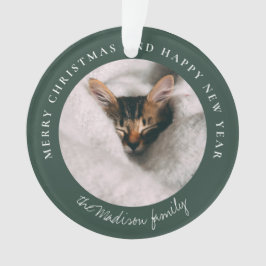 Personalisiertes Foto des klassischen Hahnentrittm Ornament