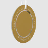 Personalisiertes Foto des klassischen Hahnentrittm Ornament (Vorderseite)