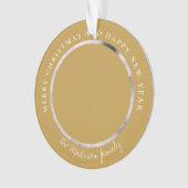 Personalisiertes Foto des klassischen Hahnentrittm Ornament (Vorderseite)