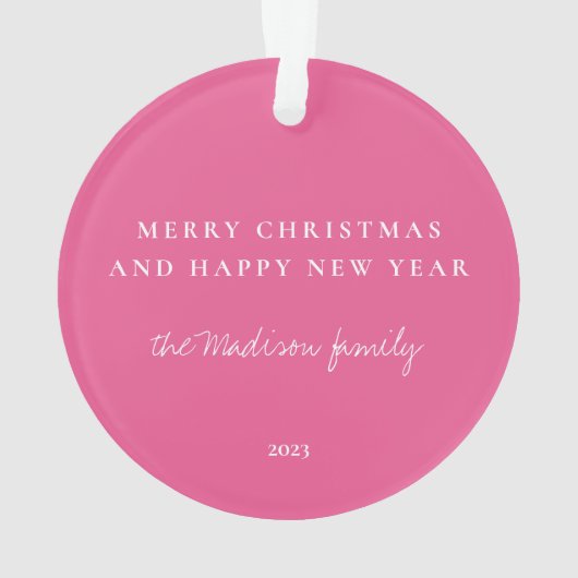 Personalisiertes Foto des klassischen Hahnentrittm Ornament (Rückseite)