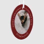 Personalisiertes Foto des klassischen Hahnentrittm Ornament (Vorderseite)