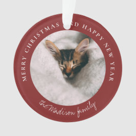 Personalisiertes Foto des klassischen Hahnentrittm Ornament