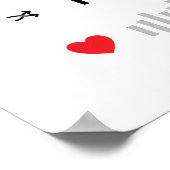 Personalisiertes Foto des Music Player Poster (Ecke)