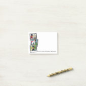 personalisiertes Foto des sofortigen Rahmens Post-it Klebezettel (Auf Schreibtisch)