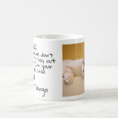 Personalisiertes Foto des Vaters am Sonntag, Katze Kaffeetasse (Mittel)