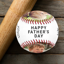 Personalisiertes Foto des Vaters Baseball