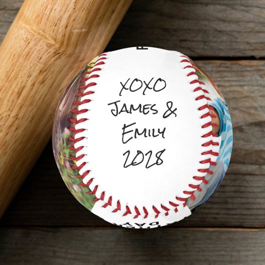 Personalisiertes Foto des Vaters Baseball