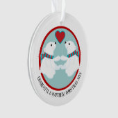 Personalisiertes Foto des Weihnachtspolars Ornament (Vorderseite)