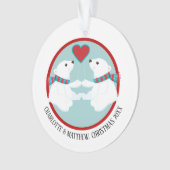 Personalisiertes Foto des Weihnachtspolars Ornament (Vorderseite)