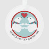 Personalisiertes Foto des Weihnachtspolars Ornament (Vorderseite)