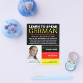 Personalisiertes Foto, Deutschkurs Flyer (Einzeln)