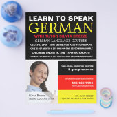 Personalisiertes Foto, Deutschkurs Flyer (Einzeln)